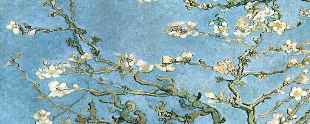 Vincent van Gogh, Ramo di mandorlo fiorito (particolare), 1890 Vincent van Gogh, Ramo di mandorlo fiorito (particolare), 1890